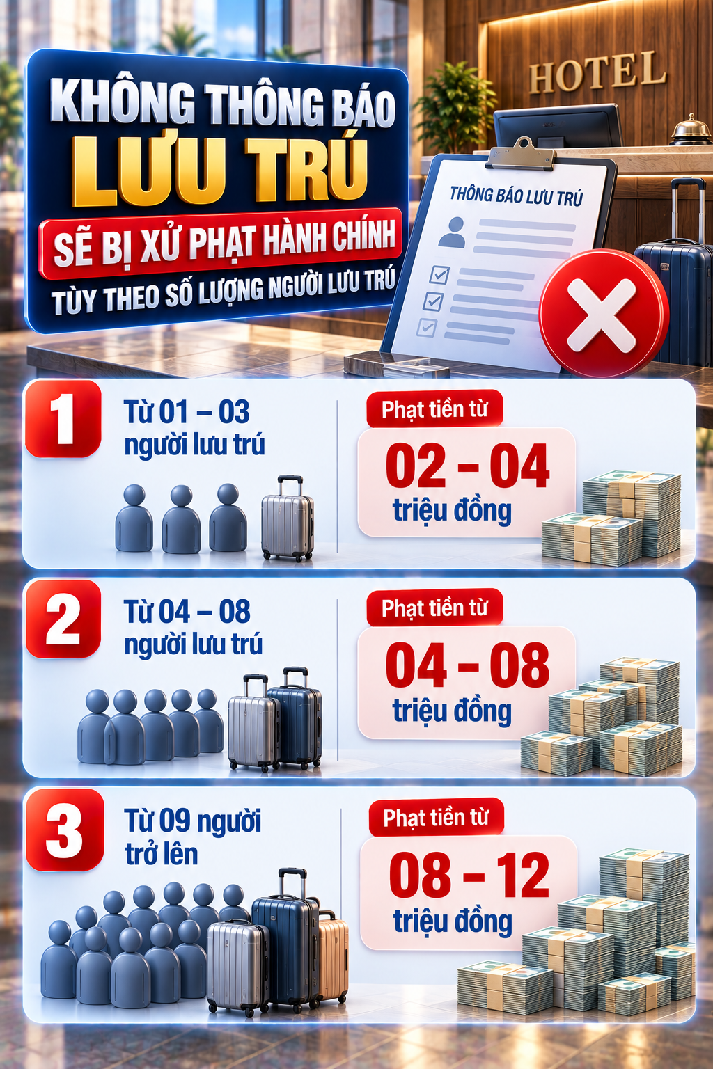 Tất cả người dân chú ý thông báo mới nhất của công an về mức phạt cư trú 12 triệu đồng - Ảnh 1.