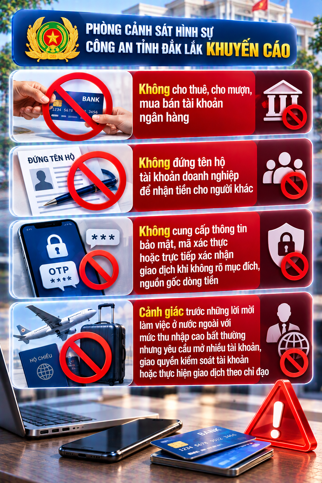 Tất cả người dân có tài khoản ngân hàng chú ý thông báo mới nhất của công an về mức phạt 200 triệu đồng - Ảnh 1.