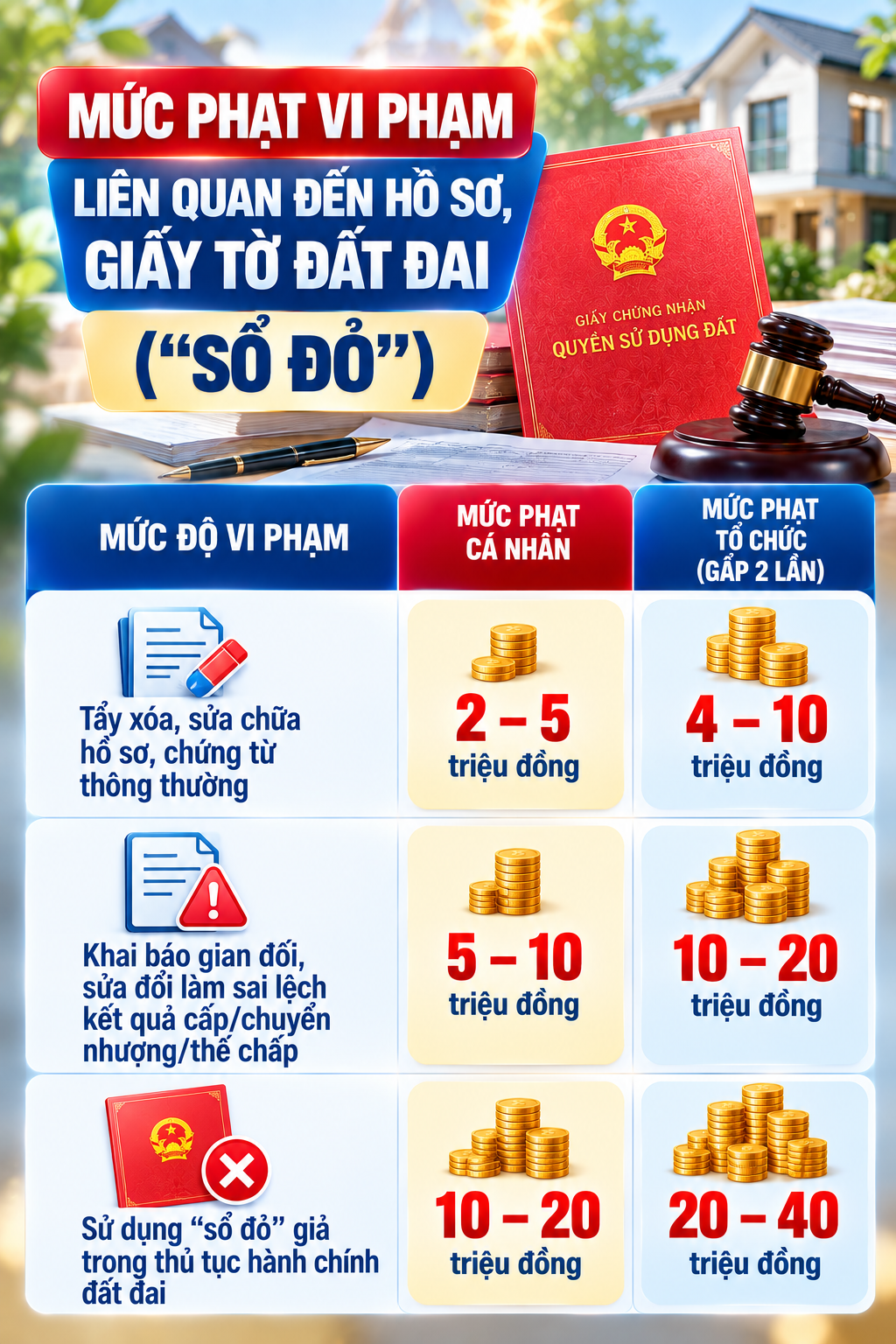 Tất cả người dân có bất động sản chú ý quy định phạt đến 20 triệu đồng - Ảnh 1.
