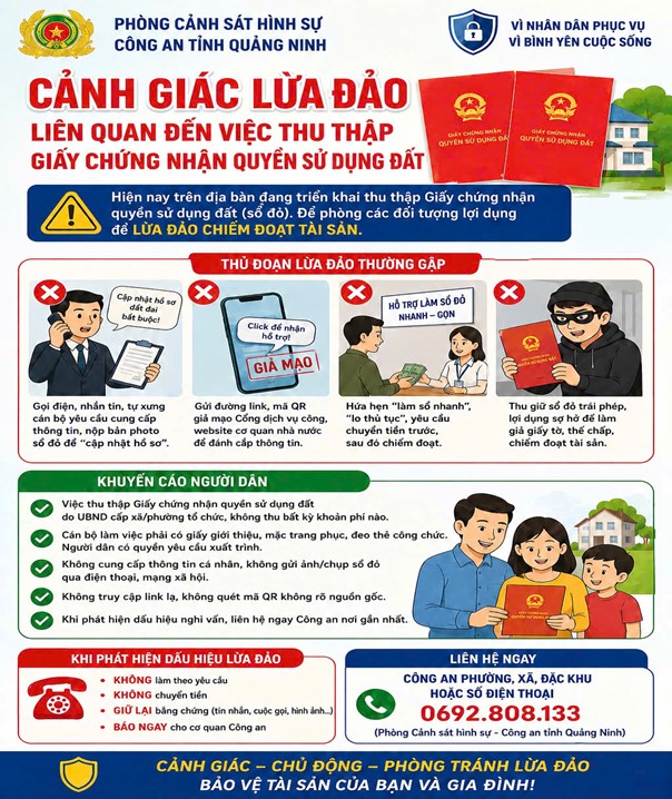 Tất cả người dân đang có Sổ đỏ chú ý thông báo của công an ảnh 1