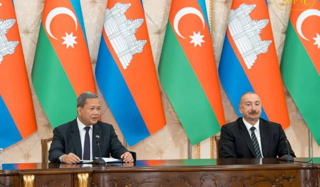 Ông Hun Manet kêu gọi các doanh nghiệp Azerbaijan tận dụng cơ hội đầu tư tại Campuchia - Ảnh 1.