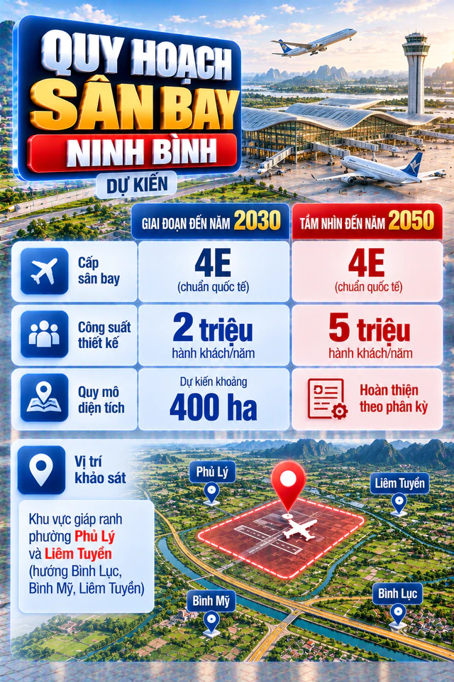 Việt Nam sẽ sớm có sân bay mới toanh cách Nội Bài chỉ hơn 80km, rộng 720ha, trị giá hơn 23.000 tỷ đồng? - Ảnh 2.