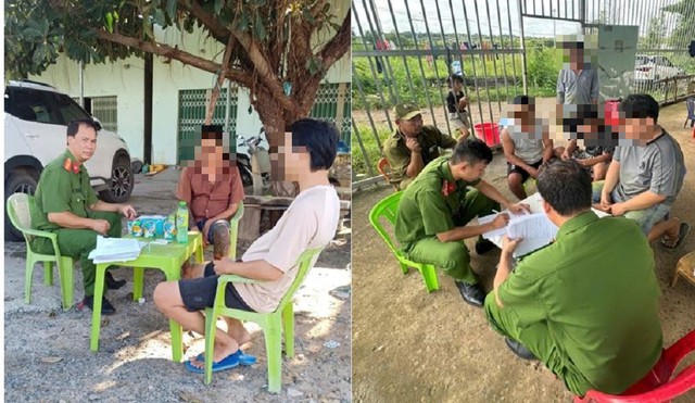 Công an kiểm tra 56 công nhân, nhân viên của một công ty ảnh 1