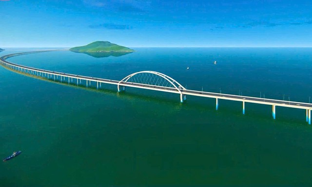 Huy động gần 500 trụ cọc thép, 1.000 thiết bị, Việt Nam xây cầu vượt biển hơn 25.000 tỷ đồng, top 3 ĐNÁ - Ảnh 6.