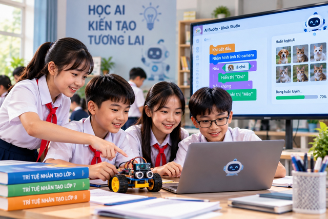 Hàng triệu học sinh Việt Nam lần đầu tiên được học “bộ sách AI”, bắt đầu từ lớp 1 - Ảnh 3.