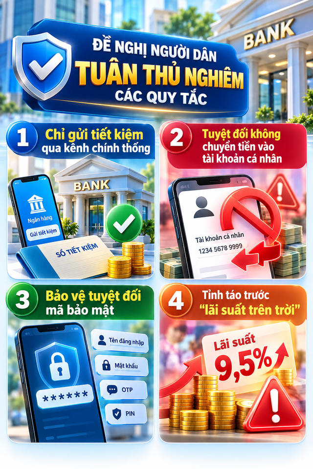 Tất cả người dân có gửi tiền tiết kiệm chú ý thông báo mới nhất từ công an - Ảnh 2.