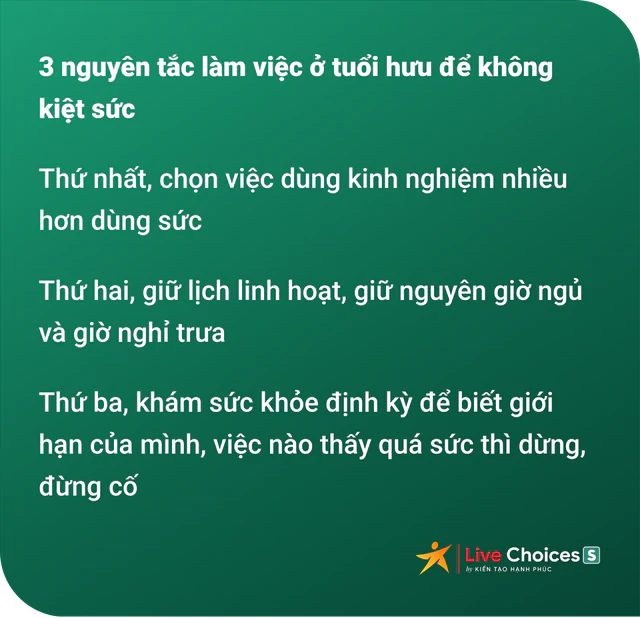 Cách làm việc sau nghỉ hưu như MC Lại Văn Sâm để không bị kiệt sức - Ảnh 2.